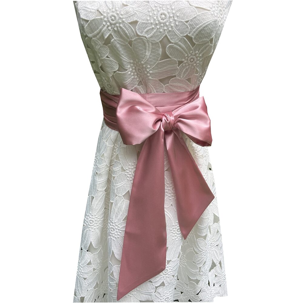 8677 Women Satin Sash Belts For Bridal Bridesmaid Dresses Girls Waist